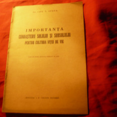 Studiu Viticultura1940- C.Oprea -Importanta cunoasterii solului -cultura vitei