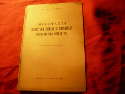 Studiu Viticultura1940- C.Oprea -Importanta cunoasterii solului -cultura vitei foto