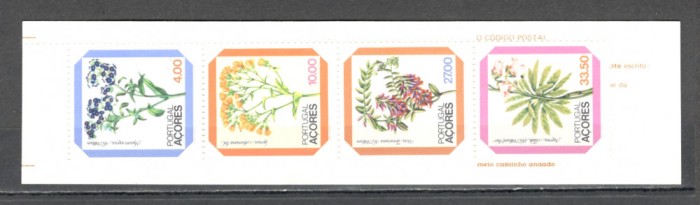 Portugalia-Azore.1982 Flori carnet SP.76
