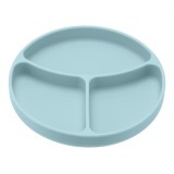 Farfurie silicon cu ventuza,blue,U-Grow
