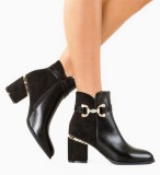 Cumpara ieftin Botine dama Hale Negre