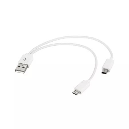 Cablu adaptor USB la mini USB si micro USB
