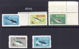 COREEA DE NORD 1961, Fauna marina, serie neuzata, MNH, Nestampilat