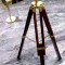 Superb telescop antic din alama masiva