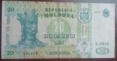 B11 18 - Bancnota foarte veche - Moldova - 20 leI - 2004