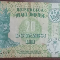 M1 - Bancnota foarte veche - Moldova - 20 leI - 2004