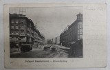 BUDAPESTA - ELISABETH - RING , CARTE POSTALA ILUSTRATA , MONOCROMA , CIRCULATA , CLASICA