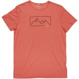 Tricou Barbati Devold Active Outline Tee Cayenne XL, Lana Merino &amp; Tencel, Respirabil, Uscare Rapida, Aventura &amp; Casual