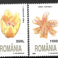 B0026 - Romania 1998 - Flori 4v. neuzat,perfecta stare