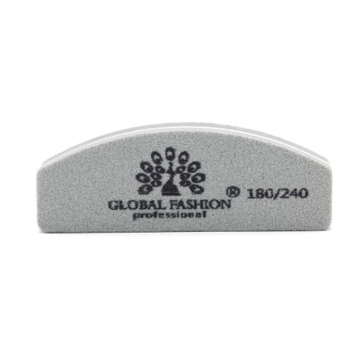 Buffer pentru unghii, mini, granulatie 180/240, gri foto