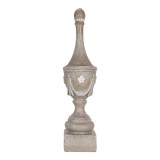 Cumpara ieftin Decoratiune polirasina gri &Oslash; 11x43 cm