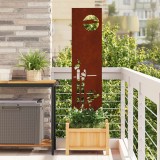 vidaXL Ecran de intimitate pentru grădină Traforaj Ruginit 32 x 140 cm 876251