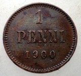 7.219 FINLANDA NIKOLAI II 1 PENNI 1900