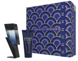 Set Carolina Herrera: Bad Boy Cobalt Elixir, Eau De Parfum, For Men, 100 ml + Bad Boy Cobalt, Refreshing, Shower Gel, For All Sk