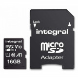 Card MicroSD 16GB + Adaptor Clasa 10 Integral, 16 GB