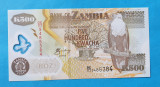 500 Kwacha 2005 Zambia - Bancnota SUPERBA - UNC