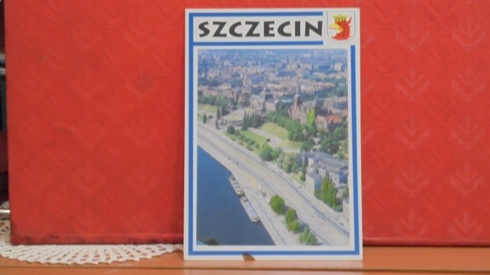 POLONIA - SZCZECIN - VEDERE AERIANA A MALULUI RAULUI ODER SI ORAS - NECIRCULATA