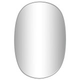 Cumpara ieftin Oglinda de perete, argintiu, 50x35 cm