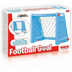 Poarta fotbal, albastra, 75x100x55cm - Dolu foto