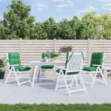 Gossi perne scaun cu spatar mic, 4 buc., verde, textil oxford