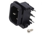 Conector Alimentare AC 10A 250V Soclu Tată IEC 60320 GSP2