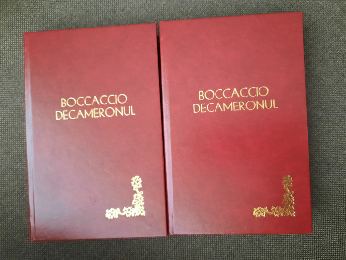 Giovanni Boccaccio - Decameronul (2 volume) LEGATE DE LUX