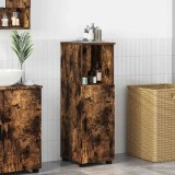 vidaXL Dulap de Baie Stejar afumat 30 x 35 x 95 cm Lemn compozit