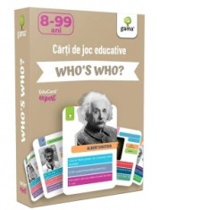Carti de joc educative - Who's who