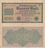 1922 (15 Septembrie), 1.000 Mark (P-76b.2.2) - Germania