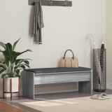 vidaXL Bancă pentru hol cu pernă Gri Sonoma 103 x 38 x 40 cm 891565