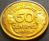 Cumpara ieftin Moneda istorica 50 CENTIMES - FRANTA, anul 1932 * cod 380 A, Europa