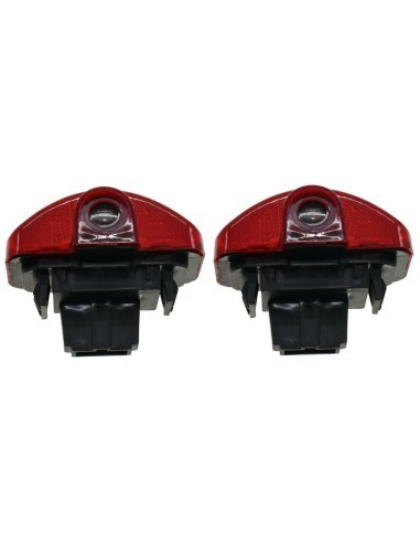 Set 2 Lampi Logo Portiere Skoda Octavia 3, Octavia 4, Yeti, Kodiaq, Karoq