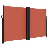 Cumpara ieftin Copertina laterala retractabila, teracota, 140x600 cm