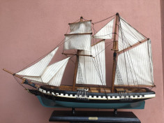 Macheta navala,corabie franceza&amp;quot; La recouvrance&amp;quot;,din lemn foto