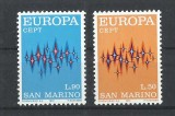 TSV$ - 1972 MICHEL 1006 -1007 SAN MARINO MNH/** LUX, Nestampilat