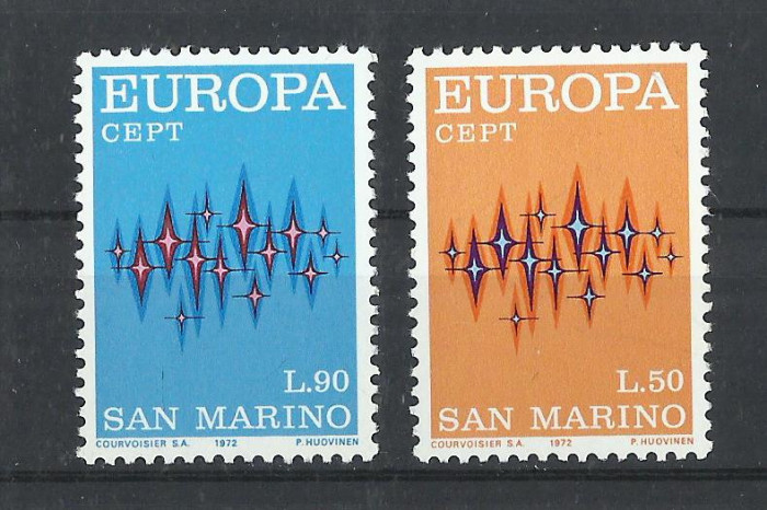 TSV$ - 1972 MICHEL 1006 -1007 SAN MARINO MNH/** LUX