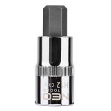Cap tubulara 1/2 cu bit hexagonal H12, 55 mm, din otel CrV, NEO TOOLS