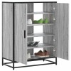 VidaXL Pantofar, sonoma gri, 75x38x97,5 cm, lemn prelucrat/metal