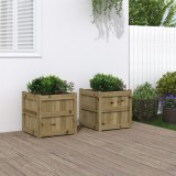Cumpara ieftin Jardiniere de gradina , 2 buc., lemn de pin impregnat