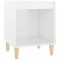 Noptiera, alb extralucios, 40x35x50 cm, lemn compozit
