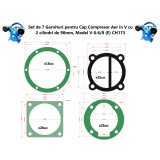 Set de 7 Garnituri set pentru cap compresor de aer V 2x90mm Mod.0.6-8 (E) CH173