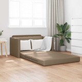 Canapea Pat 2 &icirc;n 1 Cappuccino 124x71x78 cm Faux Leather