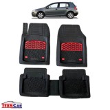 Covorase Auto TeamCar&reg; Tip Tavita Compatibile Volkswagen Golf 5 Hatchback 5 uși (2003&ndash;2009) Negru marmorat, Cauciuc