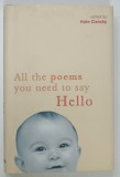ALL THE POEMS YOU NEED TO SAY HELLO by KATE CLANCHY , 2004