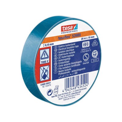 Banda izolatoare TESAFLEX 20m albastru Tesa foto