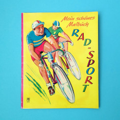 Carte colorat veche vintage ciclism anii '60 Schwager & Steinlein Germania