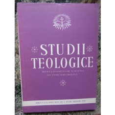 STUDII TEOLOGICE , SERIA A -II A ANUL XLII NR 4 IULIE -AUGUST 1990