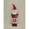 Figurina Craciun, Flippy, Mos Craciun, Picioare Telescopice, Inaltime Reglabila 44-54cm, Rosu
