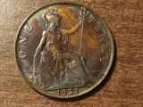 C50 - Moneda foarte veche - Anglia - one penny - 1921
