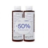 Șampon KORRES cu migdale și semințe de in pentru păr uscat și deteriorat 2x250ml